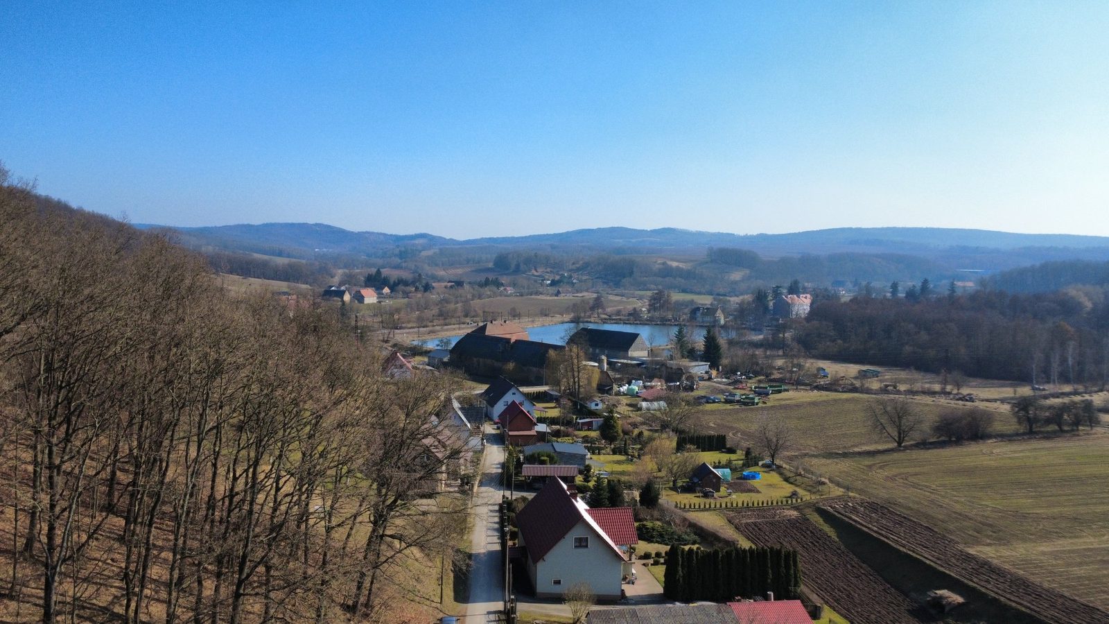 Agroturystyka u Zygmunta – widok z drona