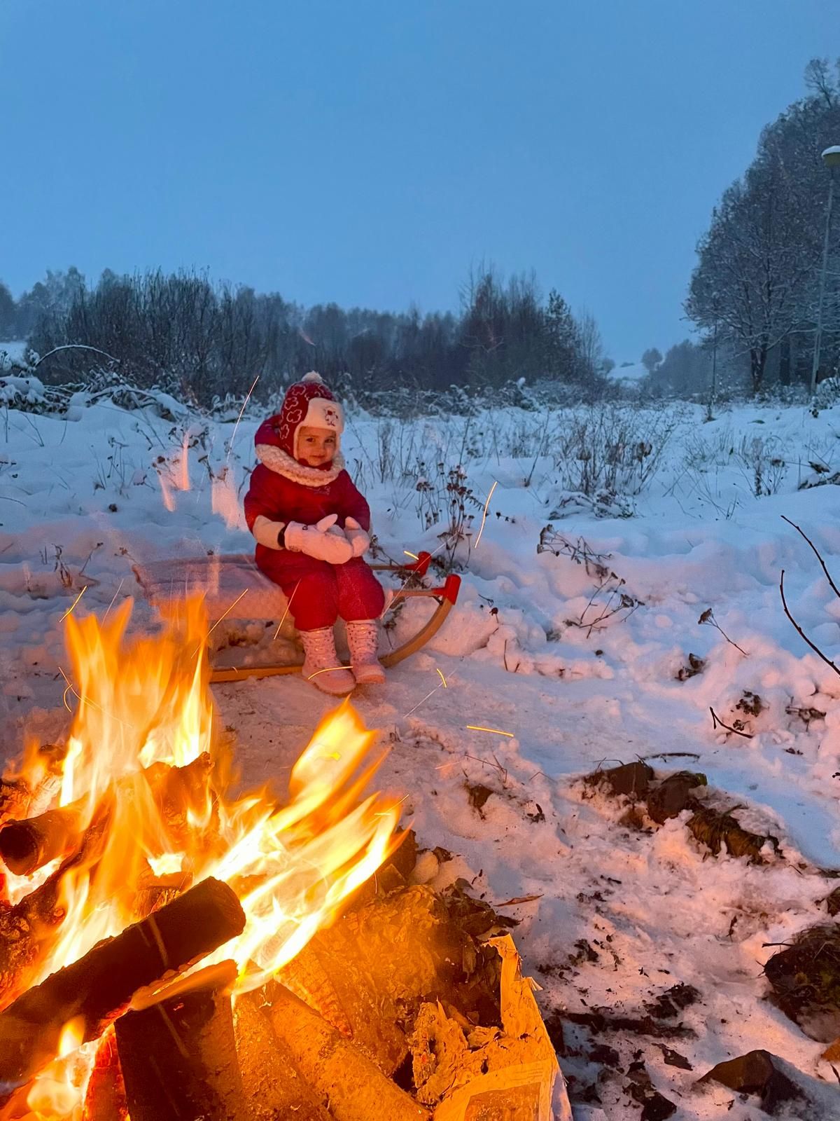 Ognisko zimą z dzieckiem – Agroturystyka u Zygmunta